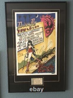 Drive By Truckers 2011 Go Go Boots Tour Autographed & Framed Art Print