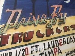 Drive By Truckers 2011 Go Go Boots Tour Autographed & Framed Art Print