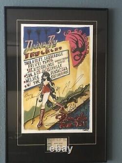 Drive By Truckers 2011 Go Go Boots Tour Autographed & Framed Art Print