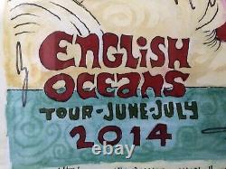 Drive By Truckers 2014 English Oceans Tour Autographed & Framed Art Print