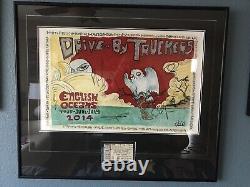 Drive By Truckers 2014 English Oceans Tour Autographed & Framed Art Print