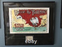 Drive By Truckers 2014 English Oceans Tour Autographed & Framed Art Print