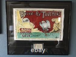 Drive By Truckers 2014 English Oceans Tour Autographed & Framed Art Print