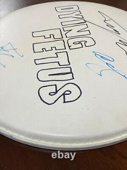 Dying Fetus Signed Autographed Drum Head Metal Band Merch Tour