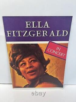 Ella Fitzgerald In Concert Hand Signed Autographed Concert Program US 1967 tour