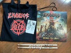 Exodus Band Signed VIP Tour Merch Persona Non Grata Album Drumstick Pass With Bag