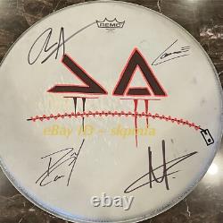 FROM ASHES TO NEW Auto Signed Drum Head Blackout Tour 2024? Official