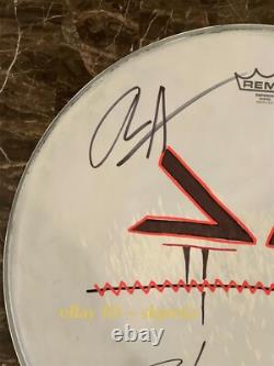FROM ASHES TO NEW Auto Signed Drum Head Blackout Tour 2024? Official