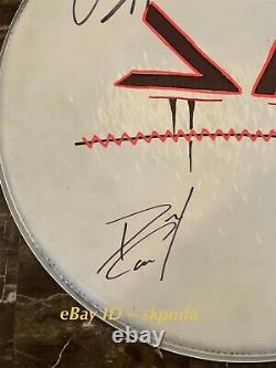 FROM ASHES TO NEW Auto Signed Drum Head Blackout Tour 2024? Official