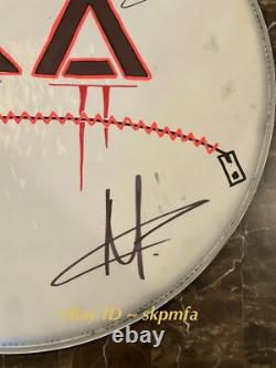 FROM ASHES TO NEW Auto Signed Drum Head Blackout Tour 2024? Official