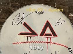 FROM ASHES TO NEW Auto Signed Drum Head Blackout Tour 2024? Official