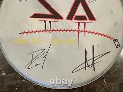 FROM ASHES TO NEW Auto Signed Drum Head Blackout Tour 2024? Official