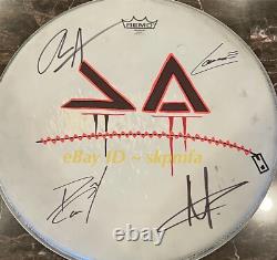 FROM ASHES TO NEW Auto Signed Drum Head Blackout Tour 2024? Official