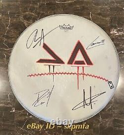 FROM ASHES TO NEW Auto Signed Drum Head Blackout Tour 2024? Official