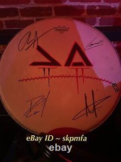FROM ASHES TO NEW Auto Signed Drum Head Blackout Tour 2024? Official