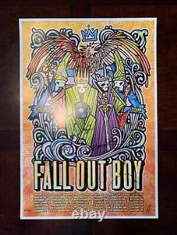 Fall Out Boy 2015 Tour Concert Poster band artist signed autographed S/N 442/600