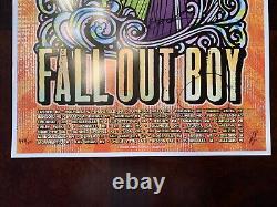 Fall Out Boy 2015 Tour Concert Poster band artist signed autographed S/N 442/600