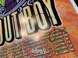 Fall Out Boy 2015 Tour Concert Poster band artist signed autographed S/N 442/600