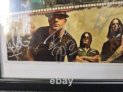 Five Finger Death Punch Autographed Tour Poster 2012, FRAME NOT INCLUDED