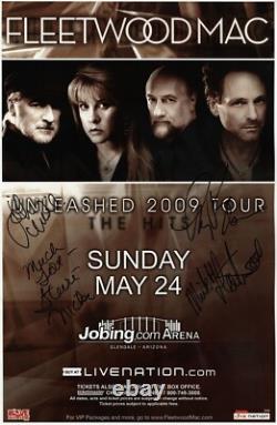 Fleetwood Mac 2009 tour signed x4 with JSA limited edition autographed GIG Poster