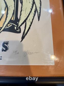 Framed Deftones 2007 Tour Poster Signed By Artist Jermaine Rogers And Band