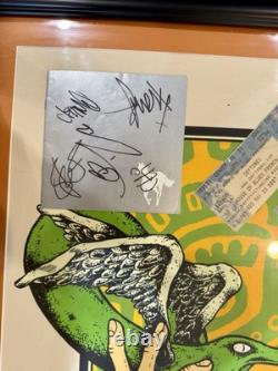 Framed Deftones 2007 Tour Poster Signed By Artist Jermaine Rogers And Band