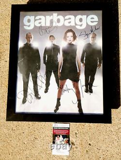 GARBAGE Band SIGNED + FRAMED 14x17 Tour Poster JSA COA