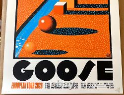 GOOSE The Band Poster European Tour Leg 1 AP SIGNED S/N #/40 2023 Paris Berlin