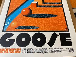 GOOSE The Band Poster European Tour Leg 1 AP SIGNED S/N #/40 2023 Paris Berlin