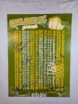 Galactic Funk Music Band 3 SIGNED tour posters 2005 2008 Stanton Moore