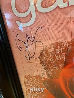 Garbage Entire Band Signed 2001 2002 Tour Poster Framed W Guitar Picks & Pass