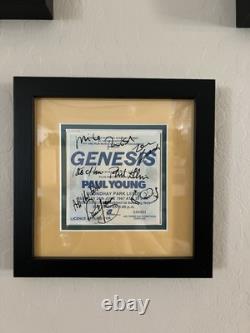 Genesis Band-signed Invisible Touch Tour Ticket Leeds 6.28.87 withPaul Young too