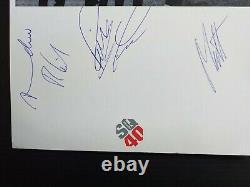 Genuine Signed STATUS QUO 2005/6 world tour promo 8x6 Signed by all 5 band membs