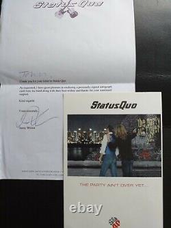 Genuine Signed STATUS QUO 2005/6 world tour promo 8x6 Signed by all 5 band membs