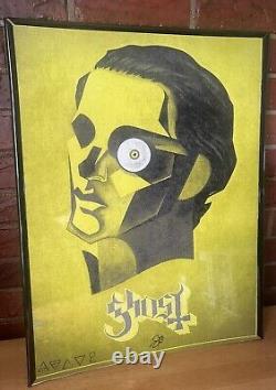 Ghost Band Papa III SIGNED Autographed 2016 Popestar Tour VIP Lithograph POSTER