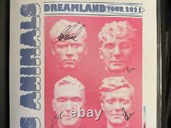 Glass Animals Dreamland Signed Poster 2021 Tour Full Band Autographs