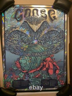 Goose The Band Concert Poster Summer Tour 2021 Silkscreen FOIL Signed #d 30/320