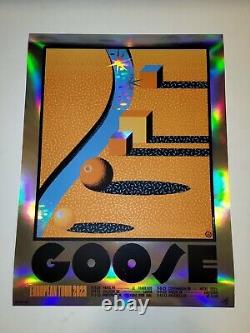 Goose The Band Poster European Tour Leg 1 FOIL AP SIGNED #/40 2023 Europe