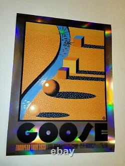 Goose The Band Poster European Tour Leg 1 FOIL AP SIGNED #/40 2023 Europe