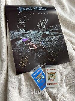 Great White Band Signed -desert Moon Hooked CD 1991 Tour Poster Backstage Pass