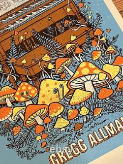 Gregg Allman Signed Autographed 2009 Tour Poster Psa Beckett Guaranteed