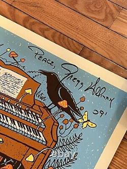 Gregg Allman Signed Autographed 2009 Tour Poster Psa Beckett Guaranteed