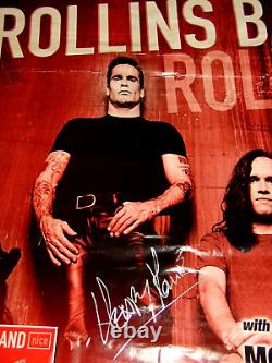 HENRY ROLLINS BAND signed TOUR Poster Signed by HENRY ROLLINS