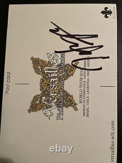 HIZAKI Versailles Japanese Band Autographed Postcard From The World Tour 2010