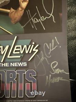 Huey Lewis autograph Signed Tour poster 2014all Band Members The News 13x19