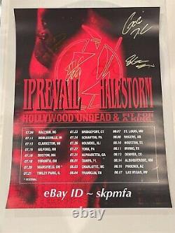 I PREVAIL Band SIGNED Tour Poster 2024 VIP Poster? AUTHENTIC MERCH