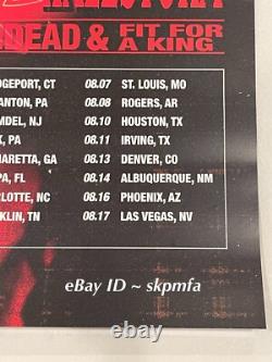 I PREVAIL Band SIGNED Tour Poster 2024 VIP Poster? AUTHENTIC MERCH