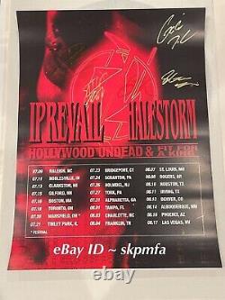 I PREVAIL Band SIGNED Tour Poster 2024 VIP Poster? AUTHENTIC MERCH