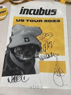 INCUBUS COMPLETE 2023 VIP Package Poster Official Band Signed Tour Summer'23