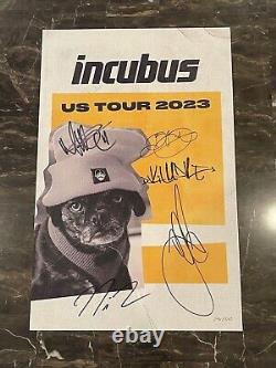 INCUBUS VIP Poster? Official Band Signed Tour Summer 2023 396/540